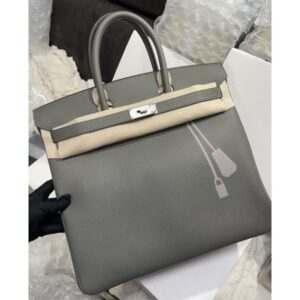 Hermes Birkin HAC 40 Coup de Soleil Bag in Etain Clemence Leather