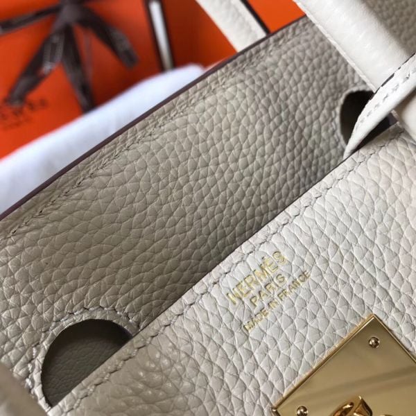 Hermes Birkin 30cm Bag In Beton Clemence Leather GHW - Image 7