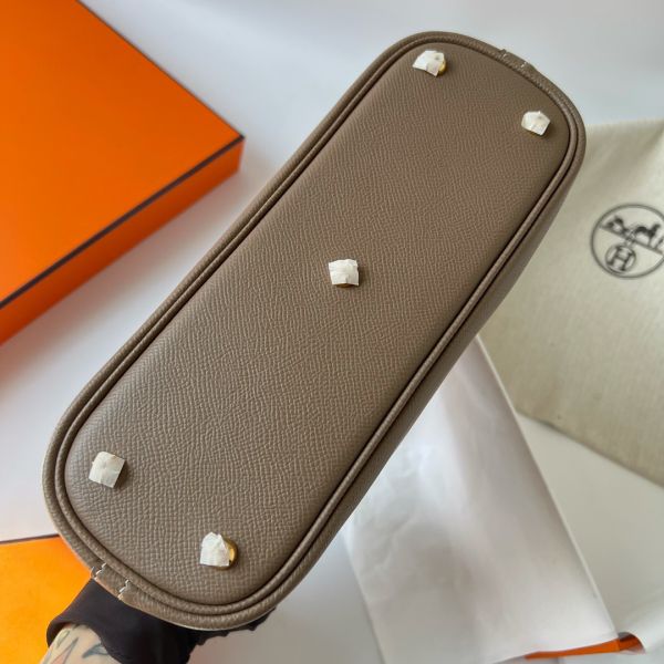 Hermes Bolide 1923 25 Handmade Bag In Taupe Epsom Calfskin - Image 5