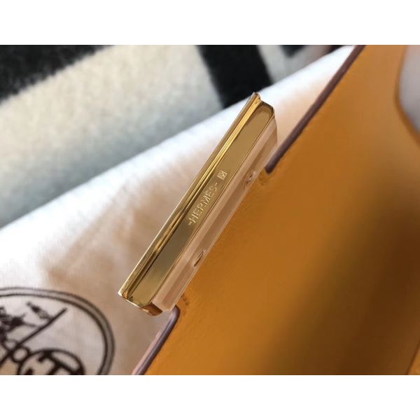 Hermes Constance 18 Handmade Bag In Yellow Embossed Crocodile - Image 6