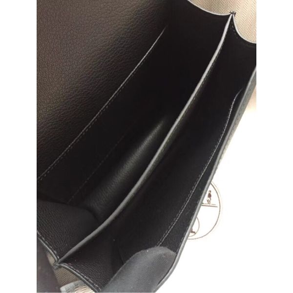 Hermes Constance 18 Handmade Bag In Black Epsom Leather - Image 2