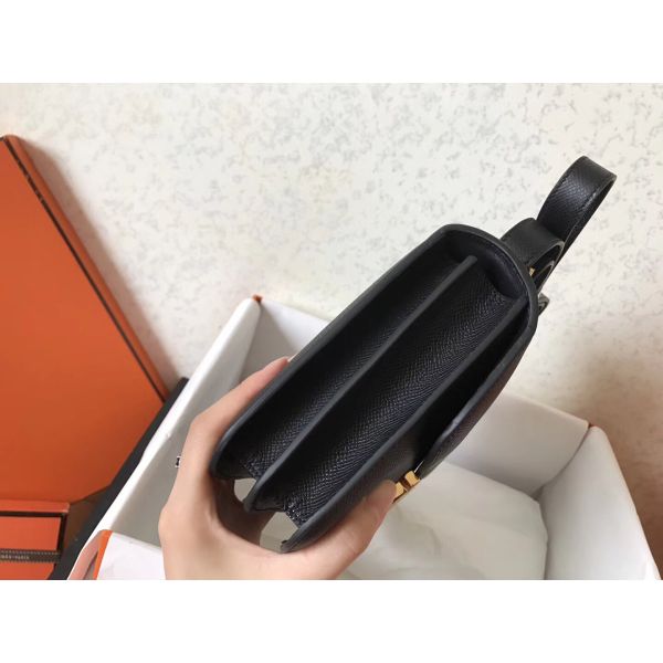 Hermes Constance 24 Handmade Bag In Black Epsom Leather - Image 4