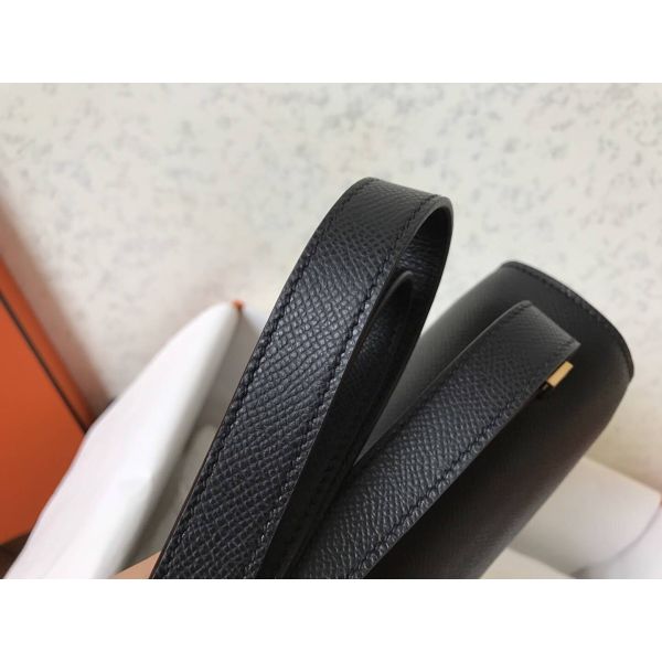 Hermes Constance 24 Handmade Bag In Black Epsom Leather - Image 5