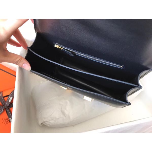 Hermes Constance 24 Handmade In Black Swift Leather - Image 5