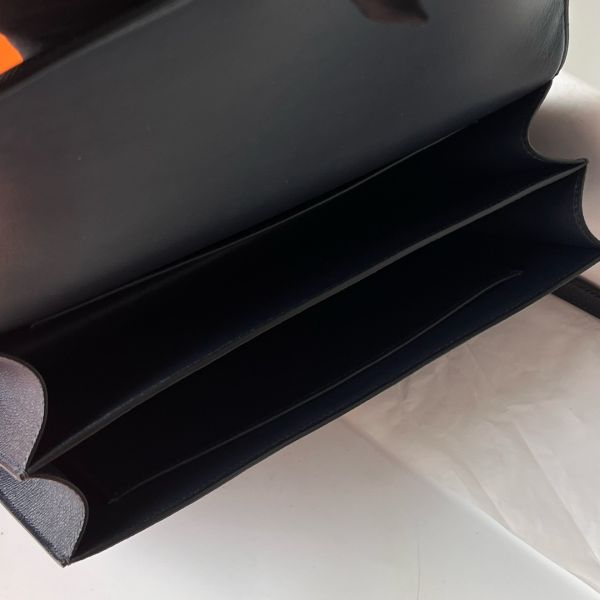 Hermes Constance Elan Handmade Bag In Black Epsom Calfskin - Image 7