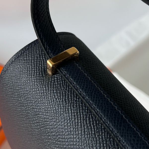 Hermes Constance Elan Handmade Bag In Black Epsom Calfskin - Image 8