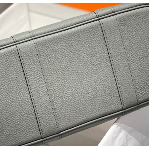 Hermes Garden Party 30 Bag In Gris Meyer Taurillon Leather - Image 4