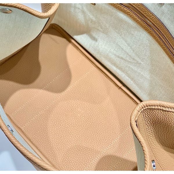 Hermes Garden Party 36 Bag In Chai Clemence Leather - Image 9
