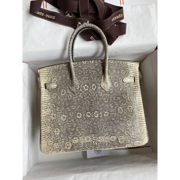 Hermes Birkin 25 Retourne Handmade Bag In Ombre Lizard Leather - Image 2