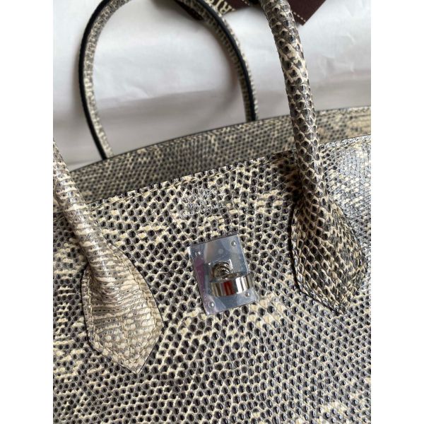Hermes Birkin 25 Retourne Handmade Bag In Ombre Lizard Leather - Image 6