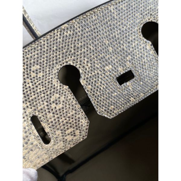 Hermes Birkin 25 Retourne Handmade Bag In Ombre Lizard Leather - Image 8