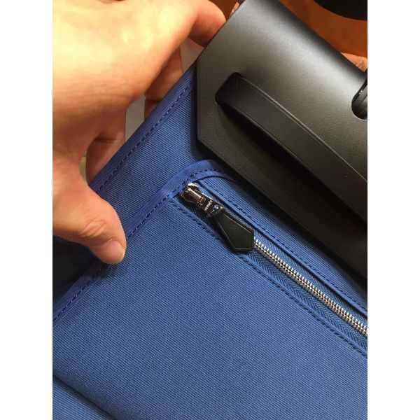 Hermes Herbag Zip 31cm Bag In Black And Blue - Image 9