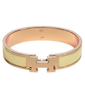 Hermes Poussin Enamel Clic H Bracelet