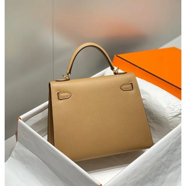 Hermes Kelly 28cm Bag In Chai Epsom Leather GHW - Image 2