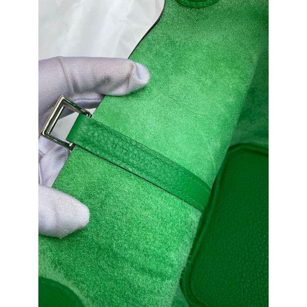 Hermes Picotin Lock 18 Handmade Bag in Bambou Clemence Leather - Image 7