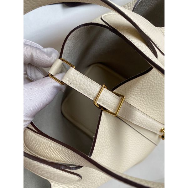 Hermes Picotin Lock 18 Handmade Bag in Nata Clemence Leather - Image 4