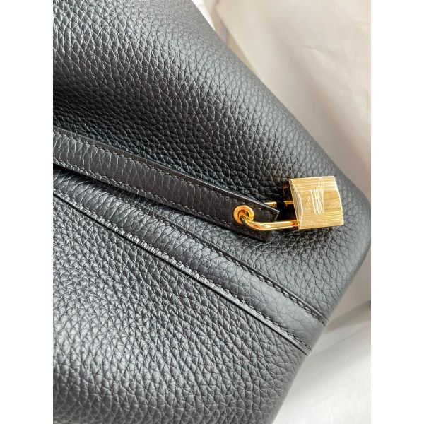 Hermes Picotin Lock 18 Handmade Bag in Black Clemence Leather - Image 3