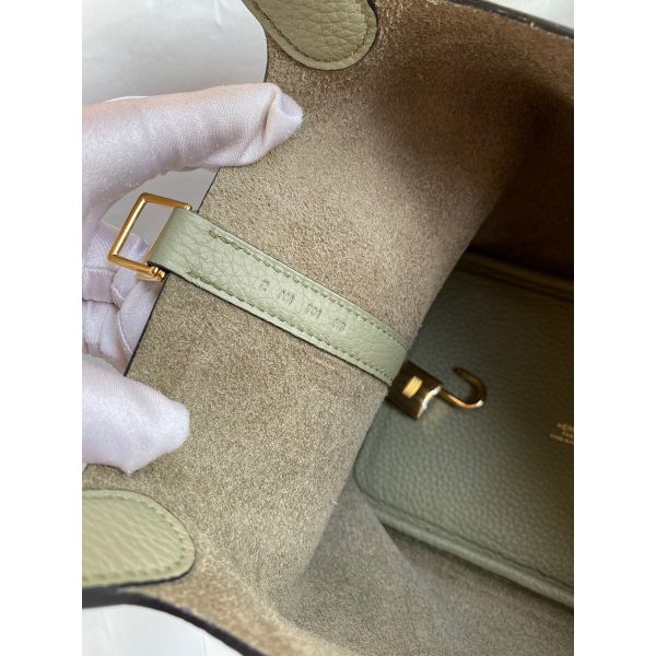 Hermes Picotin Lock 18 Handmade Bag in Sauge Clemence Leather - Image 7