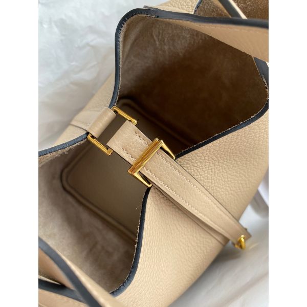 Hermes Picotin Lock 18 Handmade Bag in Trench Clemence Leather - Image 4