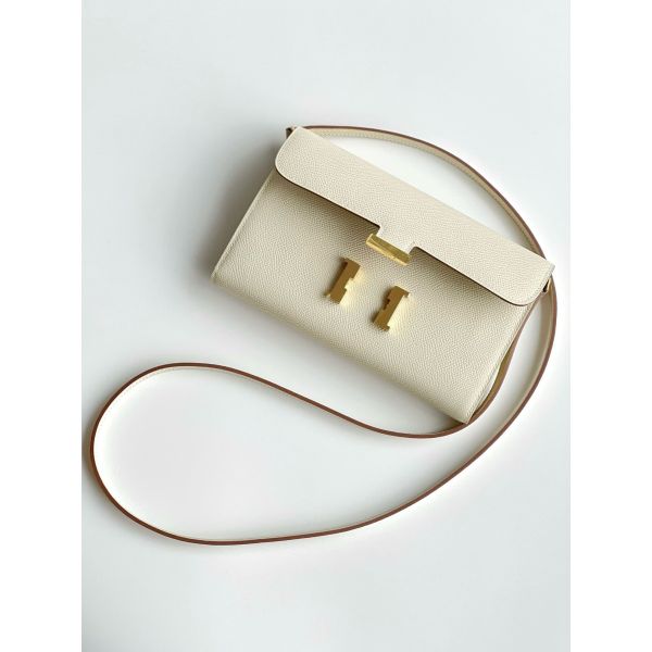 Hermes Constance To Go Wallet in Craie Epsom Calfskin - Image 2