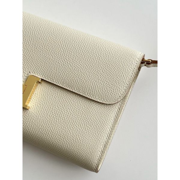 Hermes Constance To Go Wallet in Craie Epsom Calfskin - Image 5