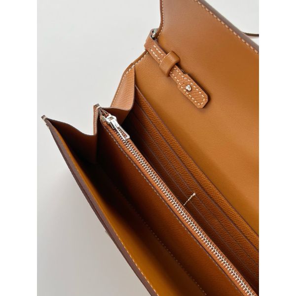 Hermes Constance To Go Wallet in Gold Epsom Calfskin - Image 7