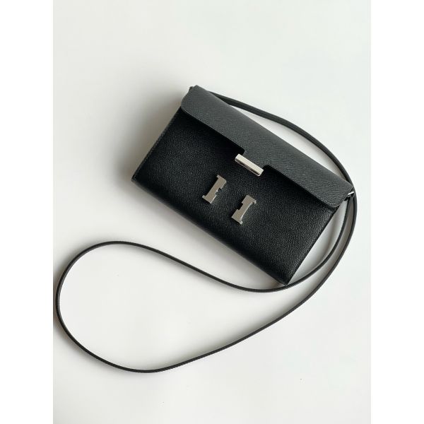 Hermes Constance To Go Wallet in Black Epsom Calfskin - Image 2