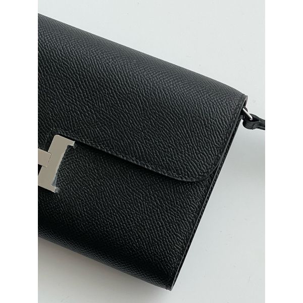 Hermes Constance To Go Wallet in Black Epsom Calfskin - Image 6
