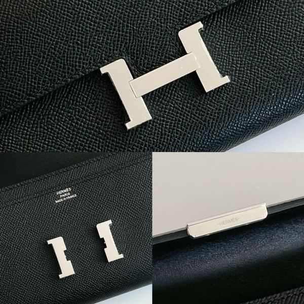 Hermes Constance To Go Wallet in Black Epsom Calfskin - Image 9